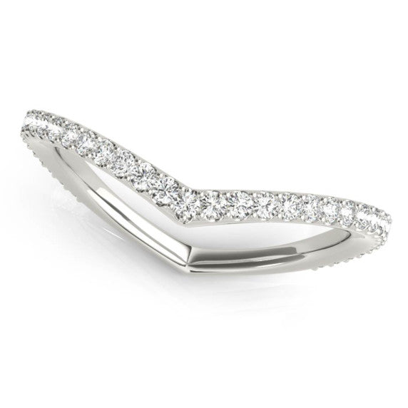 Emmy Unique Lab-Grown Diamond Band - Main View - Vowmira lab-grown diamond jewelry