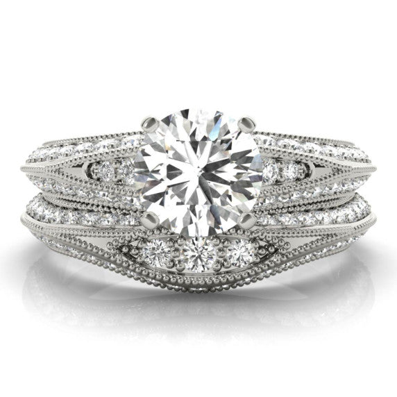 Aspen Lab-Grown Diamond Bridal Set - Main View - Vowmira lab-grown diamond jewelry