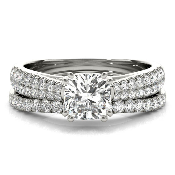 Contessa Lab-Grown Diamond Bridal Set - Main View - Vowmira lab-grown diamond jewelry