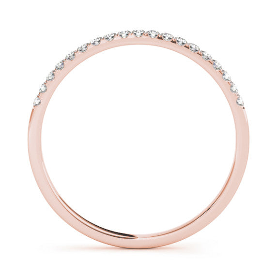 Eleganza Lab-Grown Diamond Band - Detail View - Vowmira lab-grown diamond jewelry