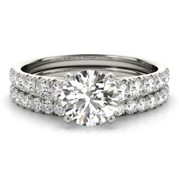 Fantasy Lab-Grown Diamond Bridal Set - Main View - Vowmira lab-grown diamond jewelry