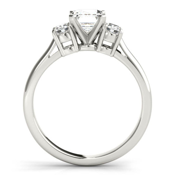Bettina Emerald Cut Lab-Grown Diamond Ring - Detail View - Vowmira lab-grown diamond jewelry