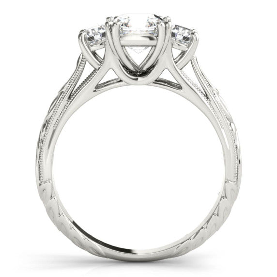 Madrid Solitaire Lab-Grown Diamond Ring - Detail View - Vowmira lab-grown diamond jewelry