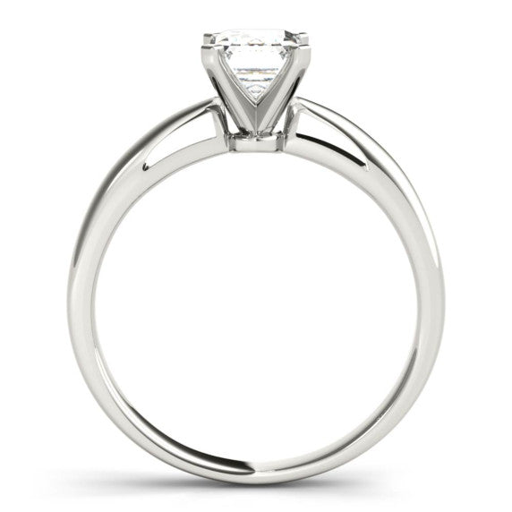 Aria Emerald Cut Lab-Grown Diamond Ring - Detail View - Vowmira lab-grown diamond jewelry