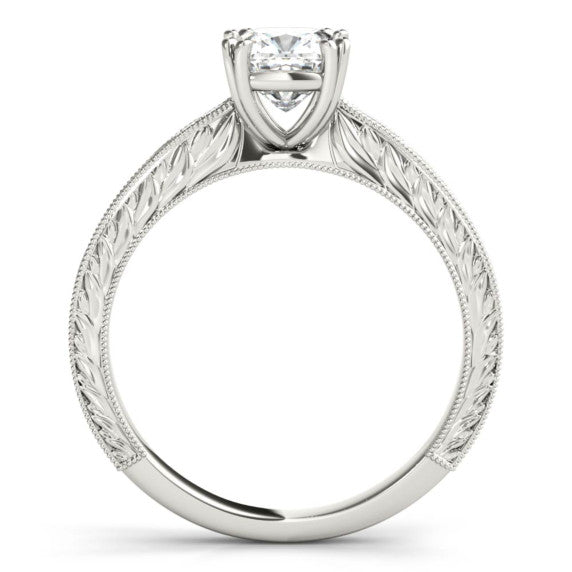 Natura Cushion Cut Lab-Grown Diamond Ring - Detail View - Vowmira lab-grown diamond jewelry