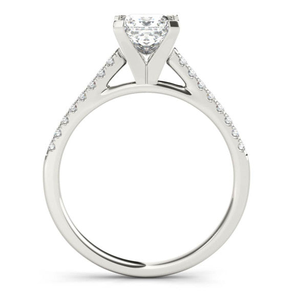 Paris Princess Cut Lab-Grown Diamond Ring - Detail View - Vowmira lab-grown diamond jewelry