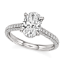Emerson Oval Lab-Grown Diamond Ring - Detail View - Vowmira lab-grown diamond jewelry