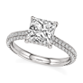 Emerson Princess Cut Lab-Grown Diamond Ring - Detail View - Vowmira lab-grown diamond jewelry