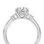 Kendall Cushion Cut Lab-Grown Diamond Ring - Detail View - Vowmira lab-grown diamond jewelry
