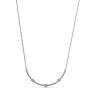 Triple Curved Lab-Grown Diamond Necklace - Detail View - Vowmira lab-grown diamond jewelry