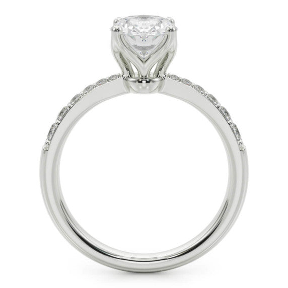 Melina Lab-Grown Diamond Ring - Detail View - Vowmira lab-grown diamond jewelry
