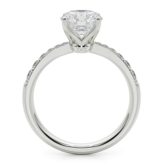 Melina Lab-Grown Diamond Ring - Detail View - Vowmira lab-grown diamond jewelry