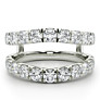 2 ct. tw. Chevron Ring Lab-Grown Diamond Ring Enhancer - View 2 - Vowmira lab-grown diamond jewelry