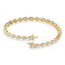 7 ct. tw. East-West Pear Tennis Bracelet Lab-Grown Diamond Jewelry - Detail View - Vowmira lab-grown diamond jewelry