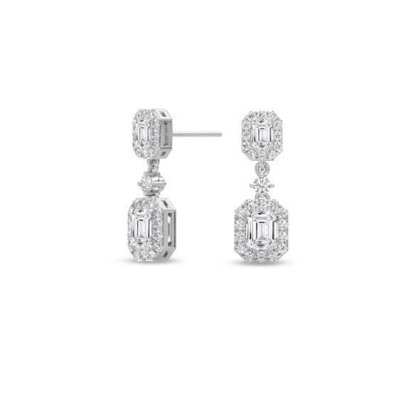Twin Legacy Lab-Grown Diamond Earrings - Main View - Vowmira lab-grown diamond jewelry