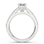 Carnation Emerald Cut Lab-Grown Diamond Ring - Detail View - Vowmira lab-grown diamond jewelry