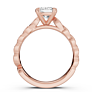 Aviva Cushion Cut Lab-Grown Diamond Ring - Detail View - Vowmira lab-grown diamond jewelry