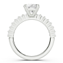 Alessia Princess Cut Lab-Grown Diamond Ring - Detail View - Vowmira lab-grown diamond jewelry