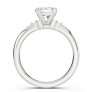 Geniva Cushion Cut Lab-Grown Diamond Ring - Detail View - Vowmira lab-grown diamond jewelry