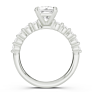 Fleur Princess Cut Lab-Grown Diamond Ring - Detail View - Vowmira lab-grown diamond jewelry