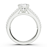 St.Moritz Cushion Cut Lab-Grown Diamond Ring - Detail View - Vowmira lab-grown diamond jewelry
