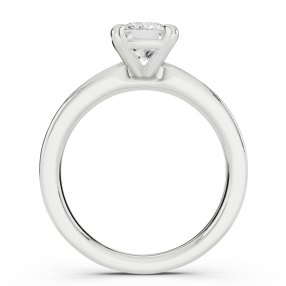 Mirella Cushion Cut Lab-Grown Diamond Ring - Detail View - Vowmira lab-grown diamond jewelry
