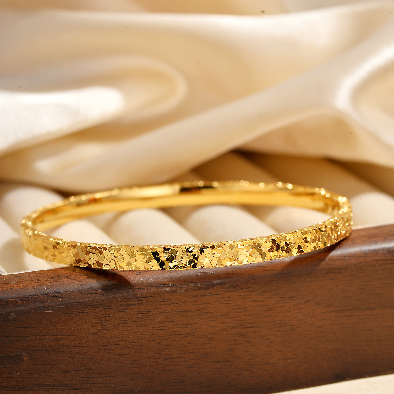 Vowmira Textured Closed Bangle, hero view
