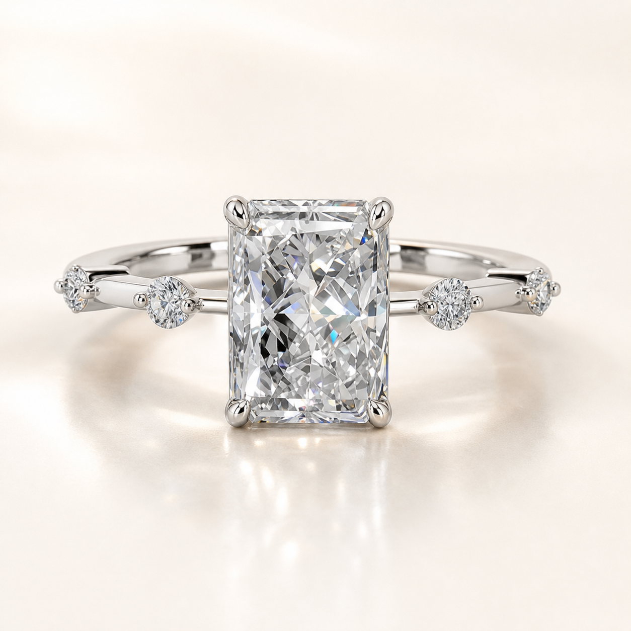 Vowmira 2-Carat Moissanite Solitaire Ring, alternate view 2