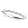Delicate Halo Lab-Grown Diamond Band - View 2 - Vowmira lab-grown diamond jewelry