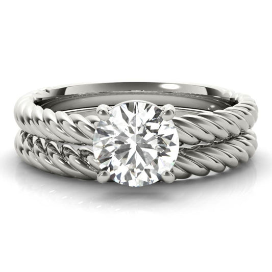 Basia Lab-Grown Diamond Bridal Set - Main View - Vowmira lab-grown diamond jewelry