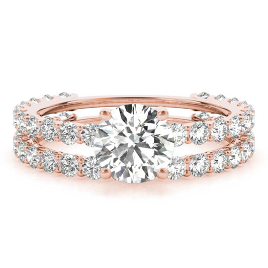 Windermere Lab-Grown Diamond Bridal Set - Main View - Vowmira lab-grown diamond jewelry