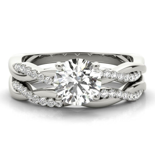Largo Lab-Grown Diamond Bridal Set - Main View - Vowmira lab-grown diamond jewelry