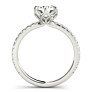 Olivia Lab-Grown Diamond Ring - Side View - Vowmira lab-grown diamond jewelry
