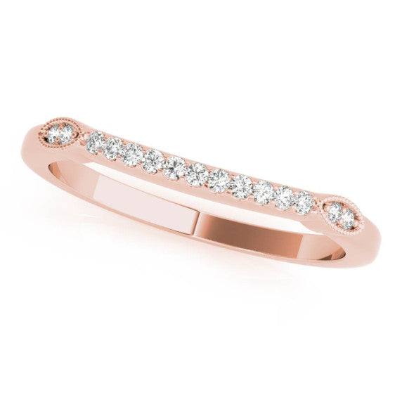 Wisteria Lab-Grown Diamond Band - Main View - Vowmira lab-grown diamond jewelry