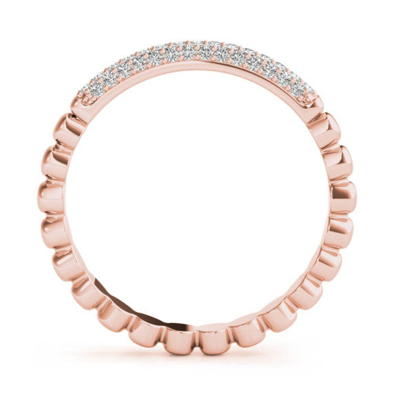 Perry Lab-Grown Diamond Band - Detail View - Vowmira lab-grown diamond jewelry