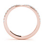 Amarone Lab-Grown Diamond Band - Side View - Vowmira lab-grown diamond jewelry