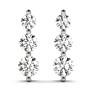 1 ct. tw. Classic 3 Stone Lab-Grown Diamond Earrings - View 2 - Vowmira lab-grown diamond jewelry