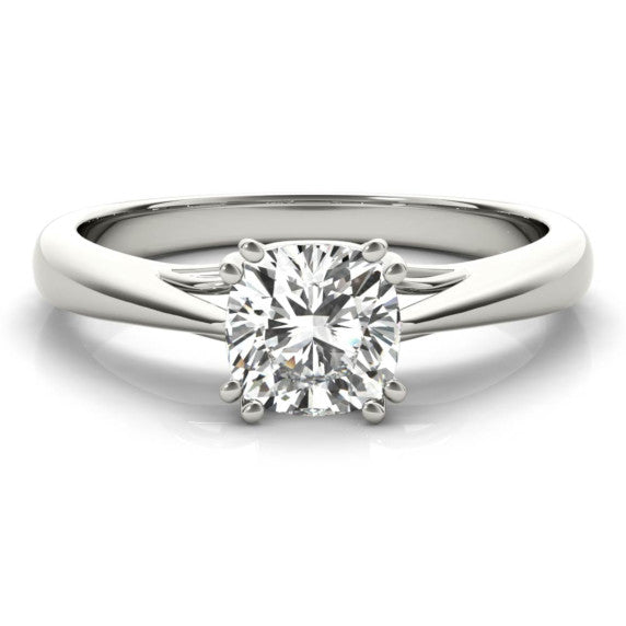 Notre Dame Cushion Cut Lab-Grown Diamond Ring - Main View - Vowmira lab-grown diamond jewelry