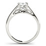 Notre Dame Cushion Cut Lab-Grown Diamond Ring - Side View