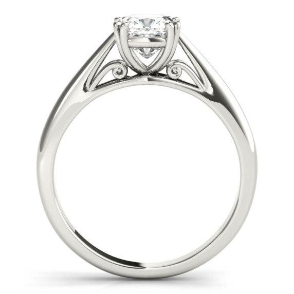 Notre Dame Cushion Cut Lab-Grown Diamond Ring - Detail View - Vowmira lab-grown diamond jewelry