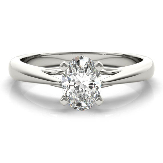Notre Dame Oval Lab-Grown Diamond Ring - Main View