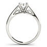 Notre Dame Oval Lab-Grown Diamond Ring - Side View - Vowmira lab-grown diamond jewelry