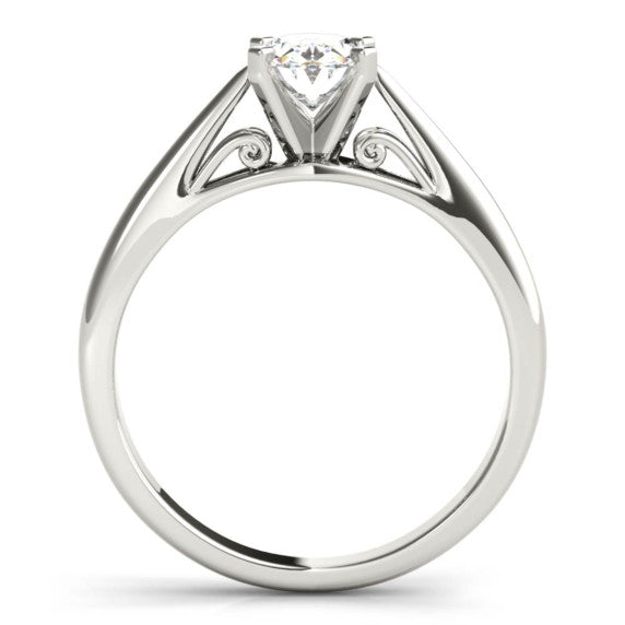 Notre Dame Oval Lab-Grown Diamond Ring - Detail View