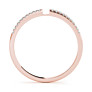 Roma Lab-Grown Diamond Band - Side View - Vowmira lab-grown diamond jewelry