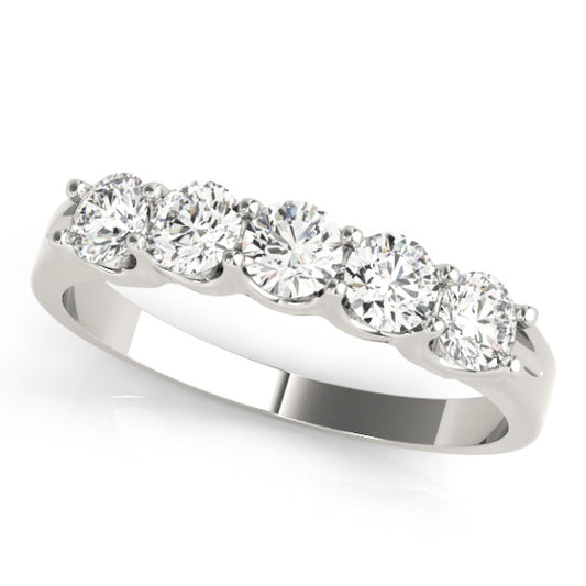 1/2 CT. TW. Tiara 5 Stone Lab-Grown Diamond Ring - Main View - Vowmira lab-grown diamond jewelry