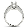 Aspen Lab-Grown Diamond Ring - Side View - Vowmira lab-grown diamond jewelry