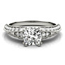 Aspen Cushion Cut Lab-Grown Diamond Ring - Side View - Vowmira lab-grown diamond jewelry