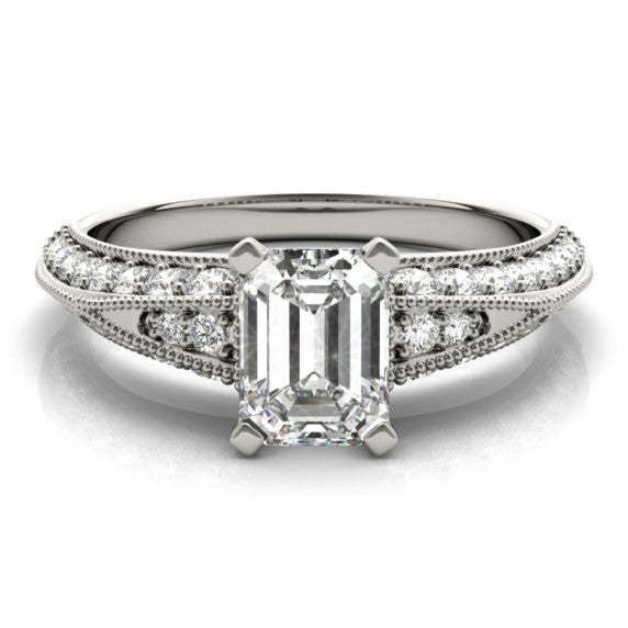 Aspen Emerald Cut Lab-Grown Diamond Ring - Main View
