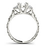 Filigree Three-Stone Lab-Grown Diamond Ring - View 2
