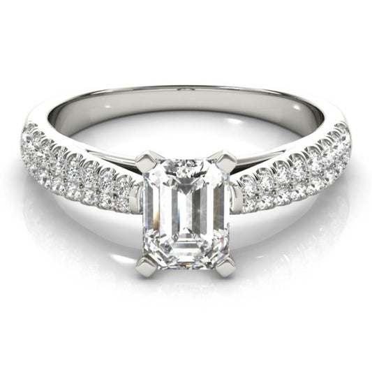 Contessa Emerald Cut Lab-Grown Diamond Ring - Main View - Vowmira lab-grown diamond jewelry